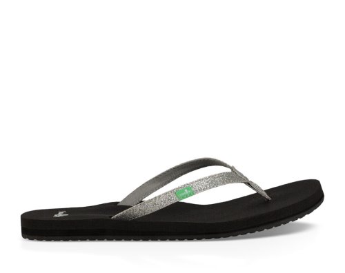 Tong Sanuk Yoga Joy Sparkle Femme - Argent YBHGMZ416